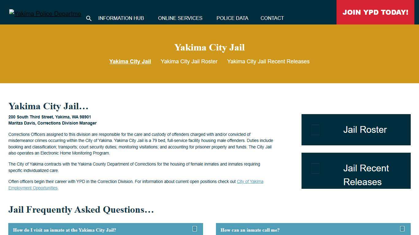 Yakima City Jail Yakima Police Department